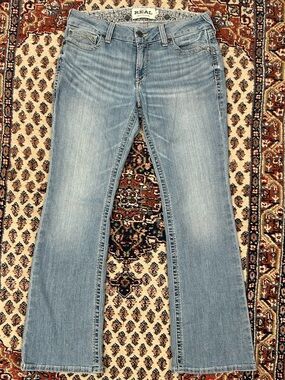 ARIAT Women's Colorado Mr Kehlani Mid Rise Boot Heavy Stitch Real Denim Jeans 31